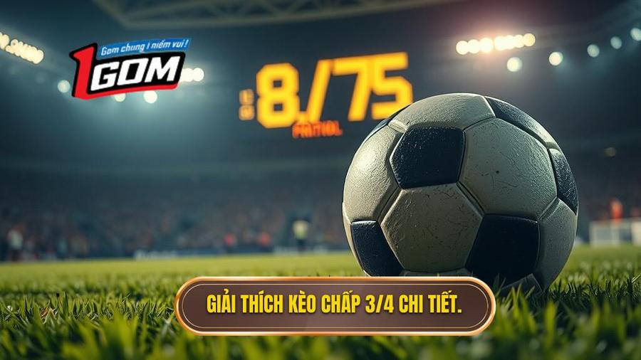 Kèo chấp 3/4 (0.75) là gì? Cẩm nang soi kèo 0.75 từ chuyên gia 1GOM 1 Hiểu rõ bản chất Kèo chấp 3/4 (0.75) là gì?